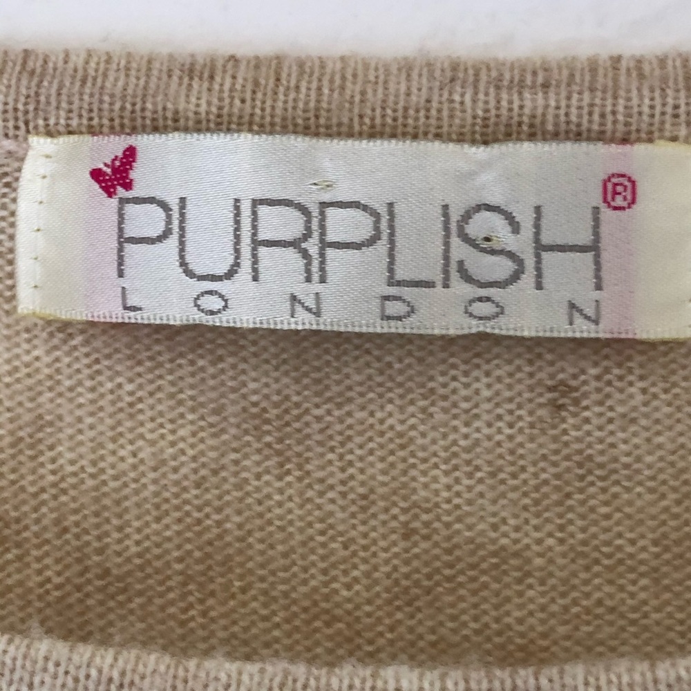 Purplish London Kitty Cat Print Sweater Women’s M - Picture 5 of 6